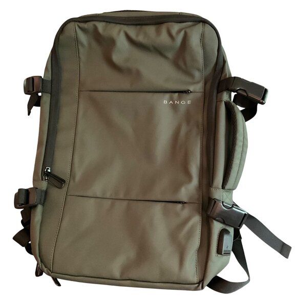 Bange Digital Nomad Backpack Green  Water-Resistant USB Charging Port Anti-Theft - Picture 5 of 11